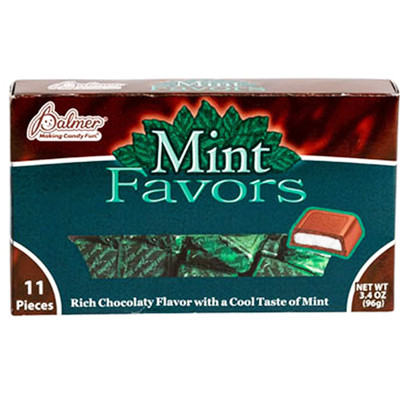 CANDY MINT FAVORS 3.4 OZ BOXCHIC FLAVORED COUNTER DISPLAY