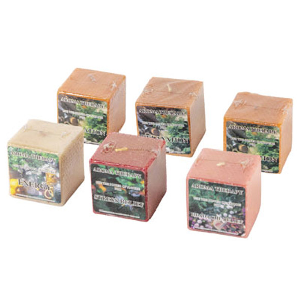 CANDLE CUBE AROMA THERAPY 3 X 3 ASSORTED