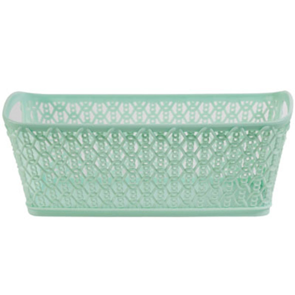 STORAGE TOTE RESIN LINK STITCH 6.5X4.5X11.4 HONEYDEW #6707-2712-HDW STORAGE TOTE RESIN LINK STITCH 6.5X4.5X11.4 HONEYDEW #6707-2712-HDW