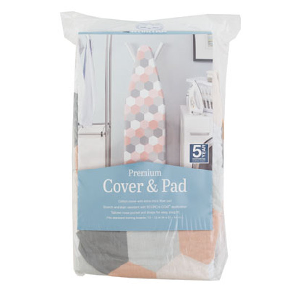 IRONING BOARD COVER & PADHEXAGONS 15X546445-9756-HGN IRONING BOARD COVER & PADHEXAGONS 15X546445-9756-HGN