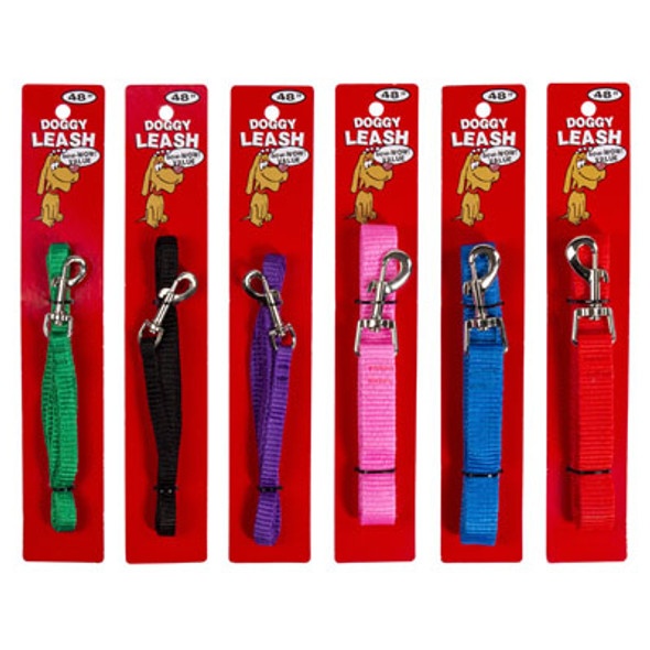 DOG LEASH 6 ASST COLORS AND SIZES IN PDQ DISPLAY DOG LEASH 6 ASST COLORS AND SIZES IN PDQ DISPLAY