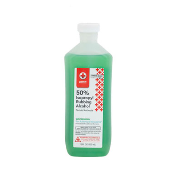 ALCOHOL ISOPROPYL 50% 12OZ WINTERGREEN AMERICAN RED CROSS
