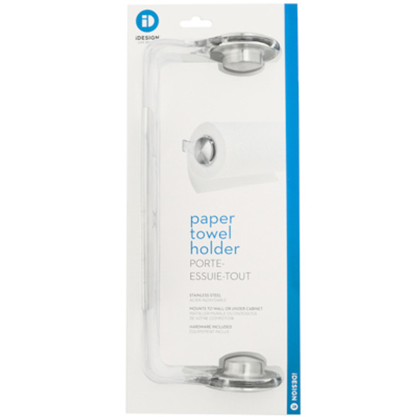 PAPER TOWEL HOLDER WALL MOUNT FORMA CLEAR/BRUSHED STAINLESS STEEL PAPER TOWEL HOLDER WALL MOUNT FORMA CLEAR/BRUSHED STAINLESS STEEL