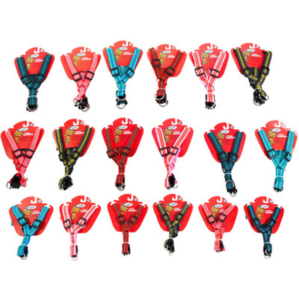 DOG HARNESS 6 ASST REFLECTIVECOLORS 3 SIZES CARDED/PEGGABLESMALL/MEDIUM/LARGE DOG HARNESS 6 ASST REFLECTIVECOLORS 3 SIZES CARDED/PEGGABLESMALL/MEDIUM/LARGE