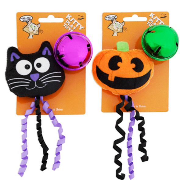 CAT TOY 2PK HALLOWEEN TOY & BELLMERCH STRIP 4 STYLES PER STRIP4 STRIPS #P33444 CAT TOY 2PK HALLOWEEN TOY & BELLMERCH STRIP 4 STYLES PER STRIP4 STRIPS #P33444
