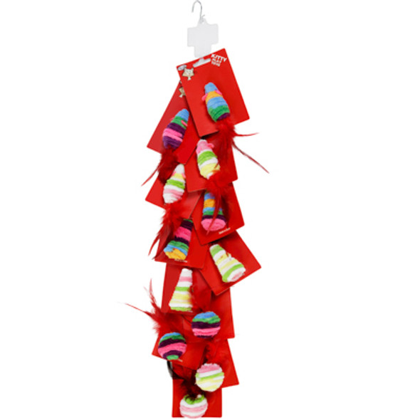 CAT TOY TWIST/FEATHER ASSORTMENT 3 DESIGN MERCH STRIP#C711778 CAT TOY TWIST/FEATHER ASSORTMENT 3 DESIGN MERCH STRIP#C711778