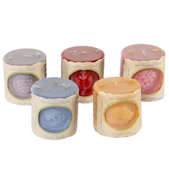 CANDLE TEXTURED 3 X 3 ASSORTED