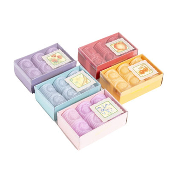 VOTIVE CANDLES TEXTURE ASST SCENTS 6PK