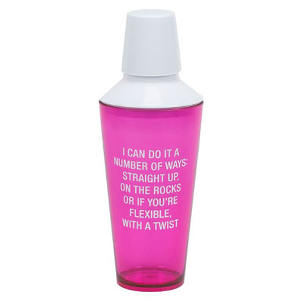 COCKTAIL SHAKER 27OZ ACRYLIC WITH A TWIST (7.50) COCKTAIL SHAKER 27OZ ACRYLIC WITH A TWIST (7.50)