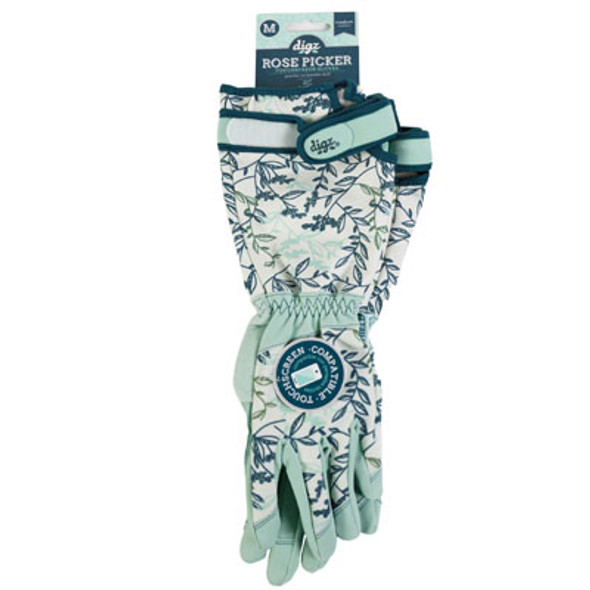 GLOVES WOMENS ROSE PICKER MEDIUM W/ADJUSTABLE STRAP DIGZ PEGGABLE GLOVES WOMENS ROSE PICKER MEDIUM W/ADJUSTABLE STRAP DIGZ PEGGABLE