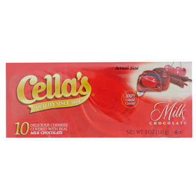 CELLAS CHOCOLATE COVERED CHERRIES 5 OZ BOX IN FLOOR DISPLAY