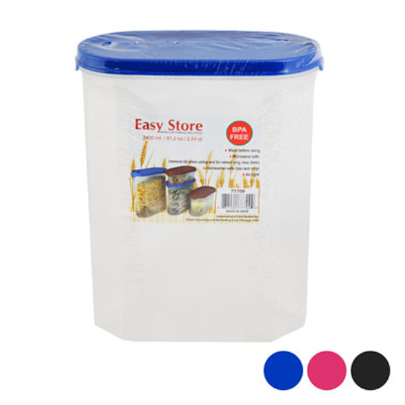 FOOD STORAGE 2.4L OVAL 3 COLOR LIDS #5334 FOOD STORAGE 2.4L OVAL 3 COLOR LIDS #5334
