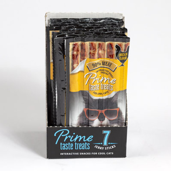 CAT TREAT 7PK PRIME TASTE JERKYCHICKEN FLAVOR 35G IN CNT DSPL CAT TREAT 7PK PRIME TASTE JERKYCHICKEN FLAVOR 35G IN CNT DSPL