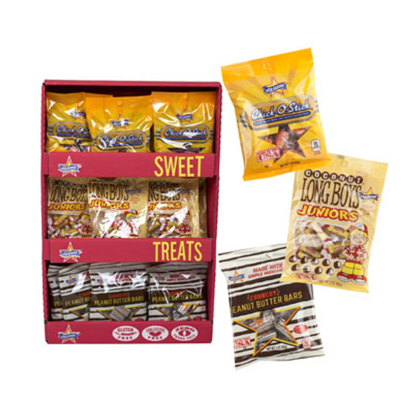 CANDY 3 ASST CHICK-O-STICK PEANUT BUTTER BAR & LONG BOYS JR3 OZ BAG IN POWER PANEL CANDY 3 ASST CHICK-O-STICK PEANUT BUTTER BAR & LONG BOYS JR3 OZ BAG IN POWER PANEL