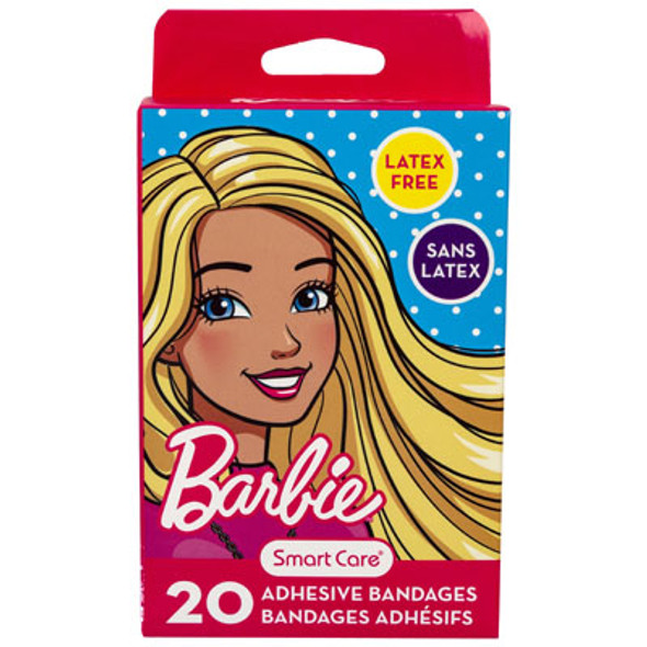 BANDAGES KIDS 20CT BARBIE LATEX FREE BOXED BANDAGES KIDS 20CT BARBIE LATEX FREE BOXED