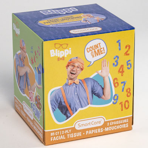 FACIAL TISSUE 85CT BLIPPI 2 PLY WHITE BOXED