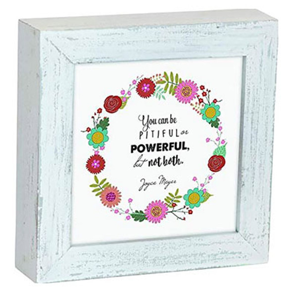 WALL PLAQUE 7X7X2 WOODSEND FAITH *14.99*