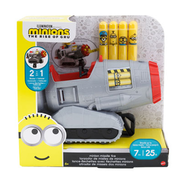 MINIONS THE RISE OF THE GRU 2IN1 FIRE BLASTER & VEHICLE *21.99*MATTEL MINIONS THE RISE OF THE GRU 2IN1 FIRE BLASTER & VEHICLE *21.99*MATTEL