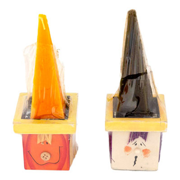 CANDLE HOLDER WITCH/SCARECROW WITH CANDLE CANDLE HOLDER WITCH/SCARECROW WITH CANDLE