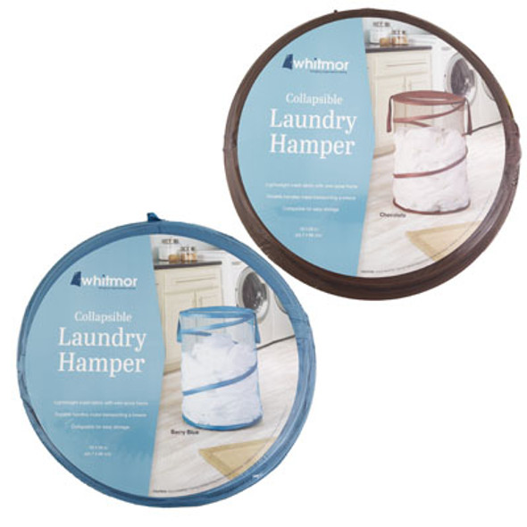 LAUNDRY HAMPER 18X26 COLLAPSIBLE 2 ASST COLORS 6926-1160-AST LAUNDRY HAMPER 18X26 COLLAPSIBLE 2 ASST COLORS 6926-1160-AST