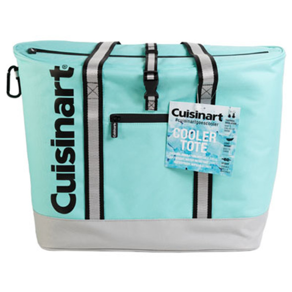 COOLER 35 CAN CUISINART TURQUOISE TOTE 15X13X9 *55.00*