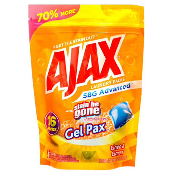 LAUNDRY GEL PACKS 16CT AJAX LINEN AND LIMON RESEALABLE BAG LAUNDRY GEL PACKS 16CT AJAX LINEN AND LIMON RESEALABLE BAG