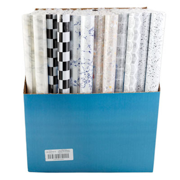 SHELF LINER ADHESO - STONES 18IN X 1.5YD DISPLAY#1.5D-ASST056-72 SHELF LINER ADHESO - STONES 18IN X 1.5YD DISPLAY#1.5D-ASST056-72