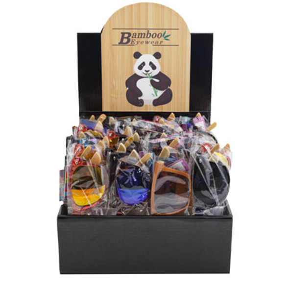 SUNGLASSES BAMBOO FRAMEASSORTED STYLES