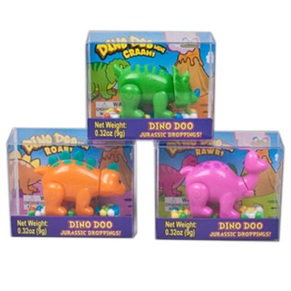 CANDY DINO DOO MINI CANDY DISPENSER COUNTER DISPLAY 12CT CANDY DINO DOO MINI CANDY DISPENSER COUNTER DISPLAY 12CT