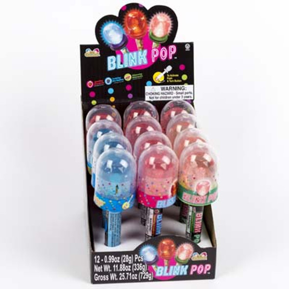 CANDY BLINK POP 3 ASSORTED FLAVORS IN COUNTER DISPLAY CANDY BLINK POP 3 ASSORTED FLAVORS IN COUNTER DISPLAY