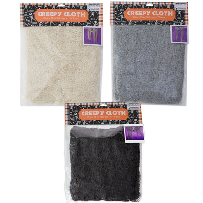 CREEPY CLOTH 30X70 3AST GREY/BLACK/BONE HLWN PBH