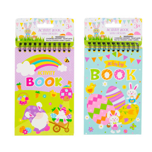 ACTIVITY TABLET EASTER WIREBOUND 42SHT W/STICKERS 2ASST PEGGABLE HEADER