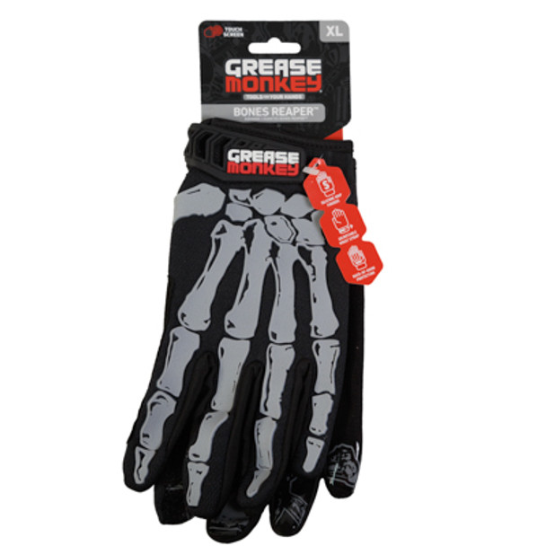 GLOVES BONES REAPER PRO XLARGE GREASE MONKEY SELL IN USA ONLY GLOVES BONES REAPER PRO XLARGE GREASE MONKEY SELL IN USA ONLY