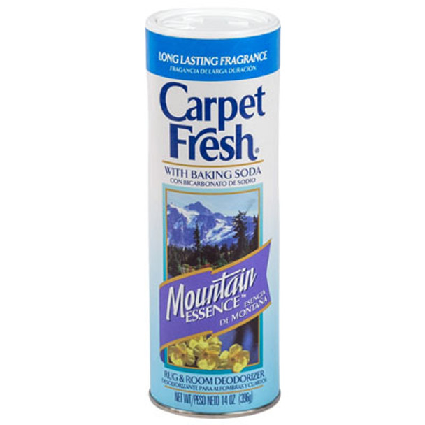 RUG & ROOM DEODORIZER MTN ESSENCE 14OZ CARPET FRESH W/BAKING SODA RUG & ROOM DEODORIZER MTN ESSENCE 14OZ CARPET FRESH W/BAKING SODA