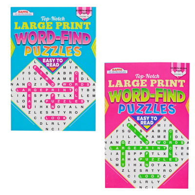 WORD FIND LARGE PRINT POCKETSIZE IN FLOOR DISPLAY 2 ASSTD