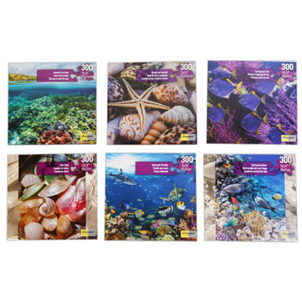 PUZZLE 300PC UNDER THE SEA 24X18 6ASSORTED