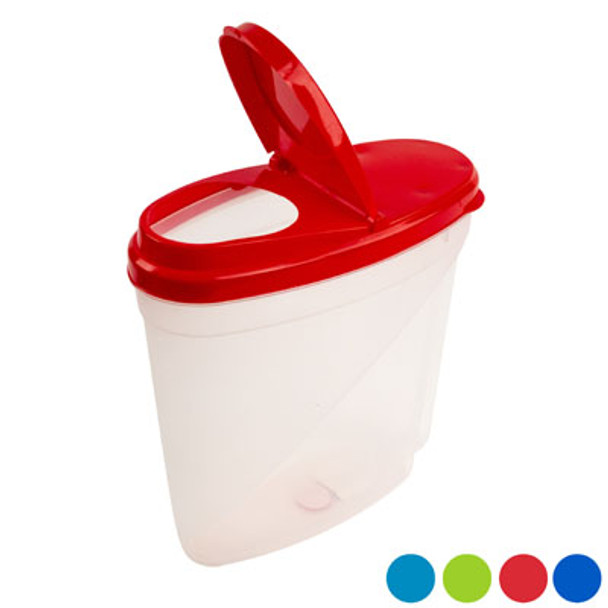 CEREAL CONTAINER 162 OZ 4.8L 4 COLORS #1855