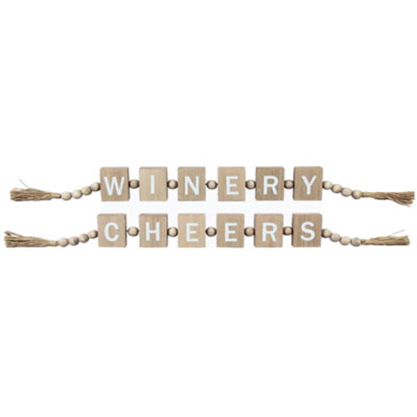BLOCK SIGN WINE STRING 2ASST 26.77X1X2.59 ($11.75)