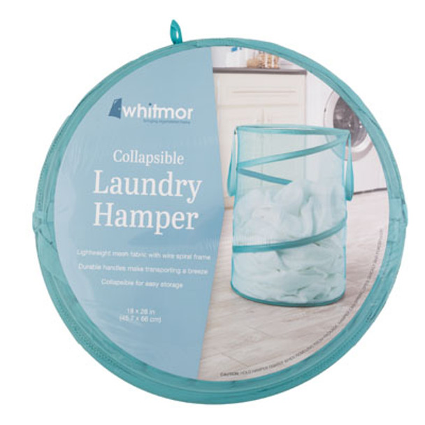 LAUNDRY HAMPER 18X26 TURQUOISE COLLAPISBLE 18PC PDQ 6744-1160-TURQ-PDQ LAUNDRY HAMPER 18X26 TURQUOISE COLLAPISBLE 18PC PDQ 6744-1160-TURQ-PDQ