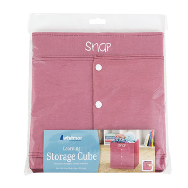 STORAGE CUBE LEARNING SNAP 10X10 RED NONWOVEN FABRIC 5994-11529-SNAP