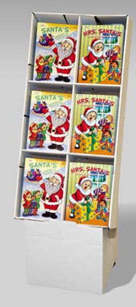COLOR/ACTIVITY BOOK CHRISTMAS 2 ASST MADE IN USA PPD $4.95 IN FLOOR DISPLAY