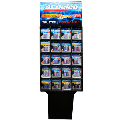 BATTERIES 12PK ALKALINE 66PC DISPLAY 2ASST AC DELCO SEE N2