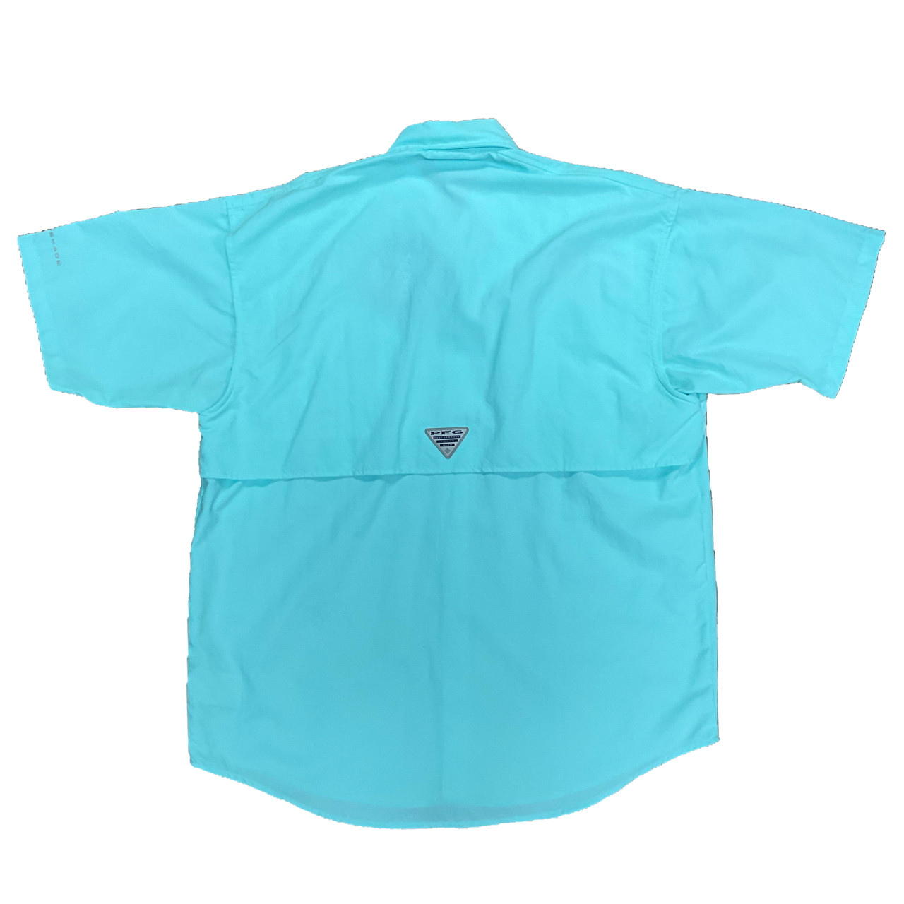 Columbia, Shirts, Columbia Sportswear Fishing Blue Fin Tuna Viscose  Cotton Button Down