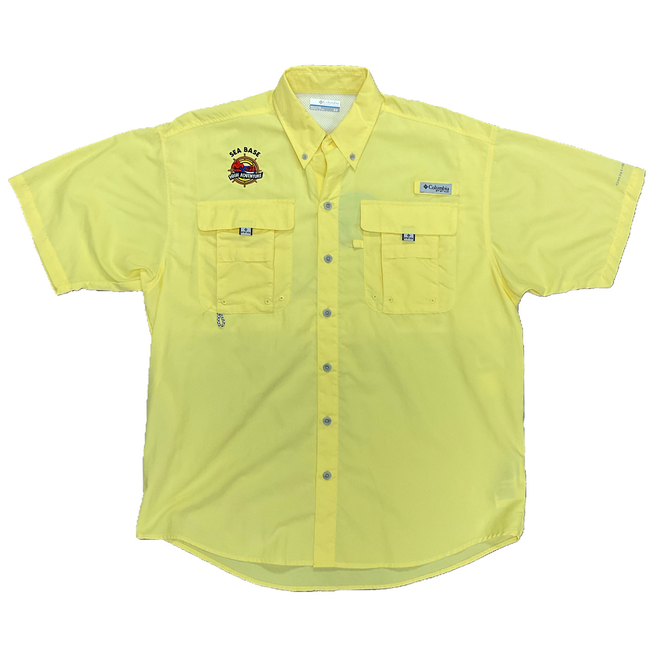 Columbia Women Yellow Fishing Shirts & Tops