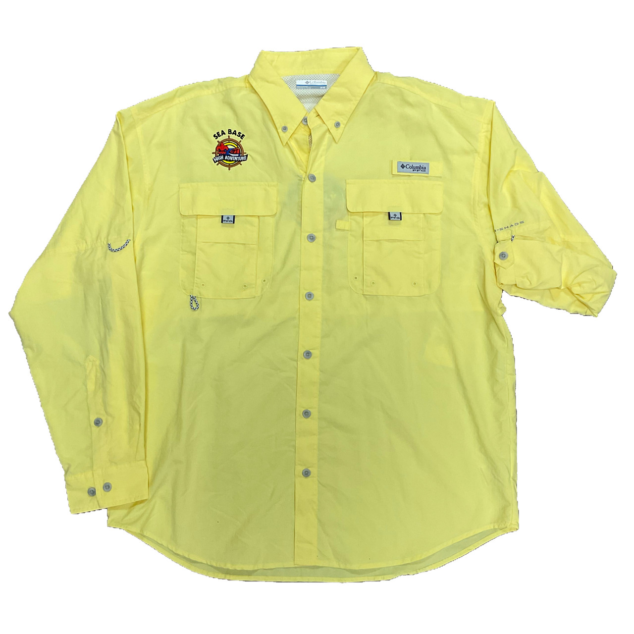 Yellow sales columbia shirt