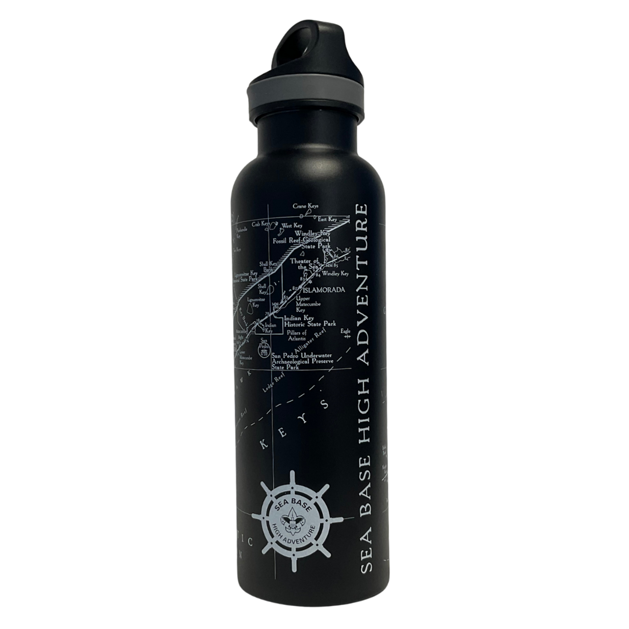 Sea Base Line Map Water Bottle sea-base-line-map-water-bottle