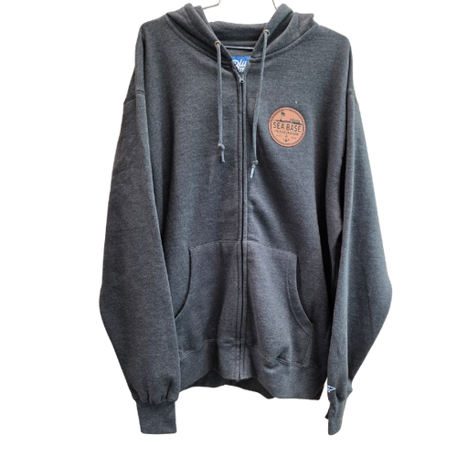 Sweatshirt Zip Leather Etch