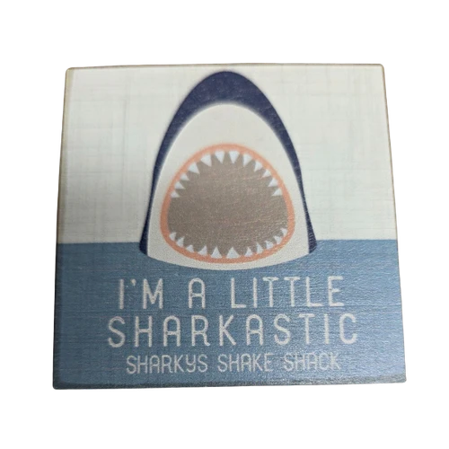 Wooden Magnet Sharkastic