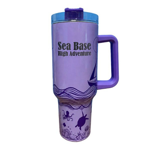Tumbler S. Steel Sea Life Purple