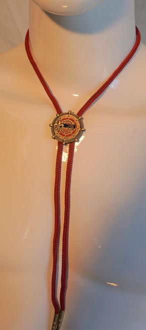 Bolo Red Rope-Gold Fsb Logo Symbol Arts